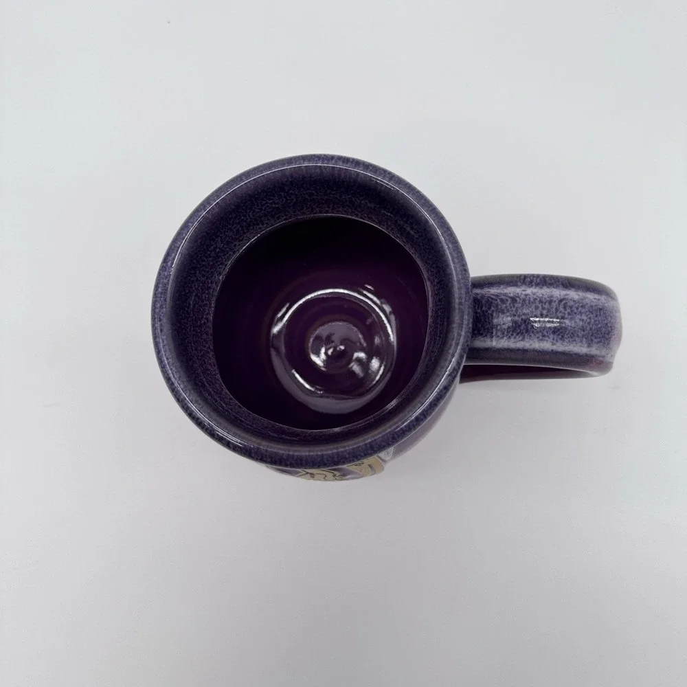 Deneen Pottery Coffee Mug Cup Another Broken Egg Cafe Clermont FL Purple
